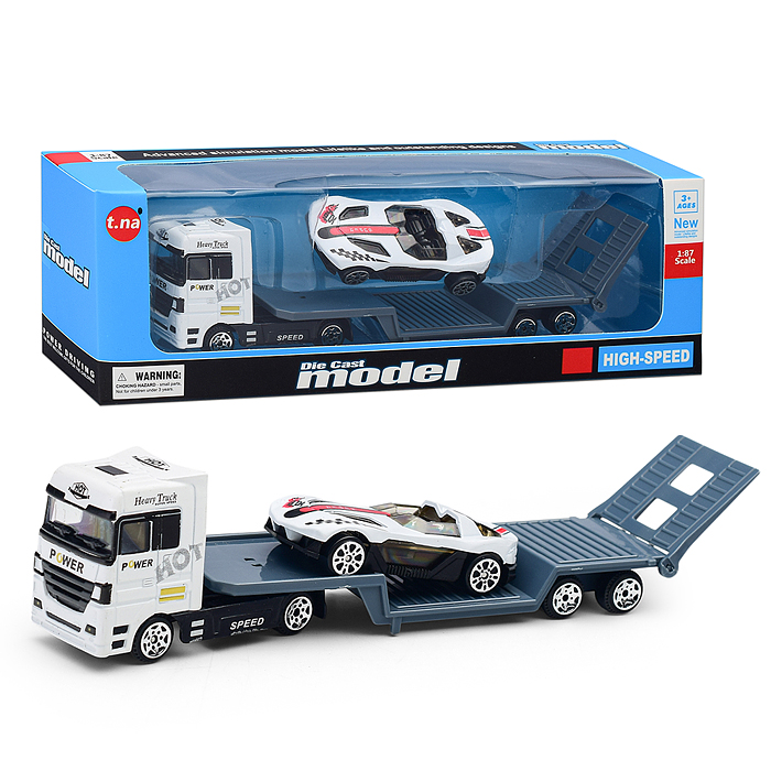 Автовоз TN-1066-1 с гоночной машиной, в коробке