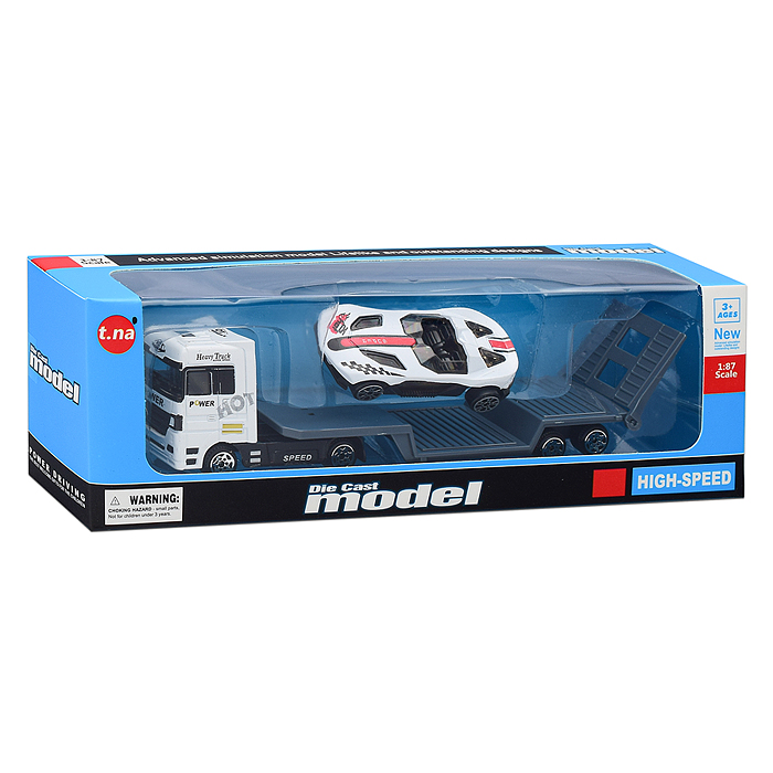 Автовоз TN-1066-1 с гоночной машиной, в коробке