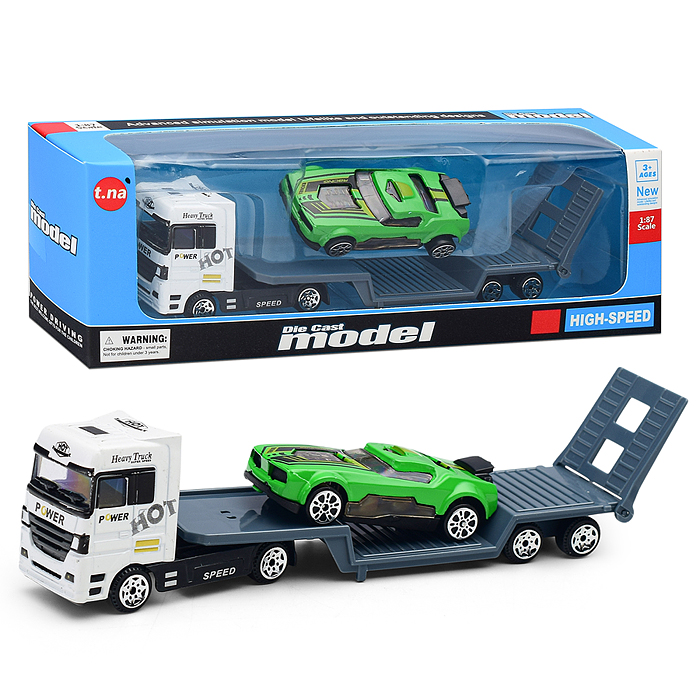 Автовоз TN-1066-1 с гоночной машиной, в коробке