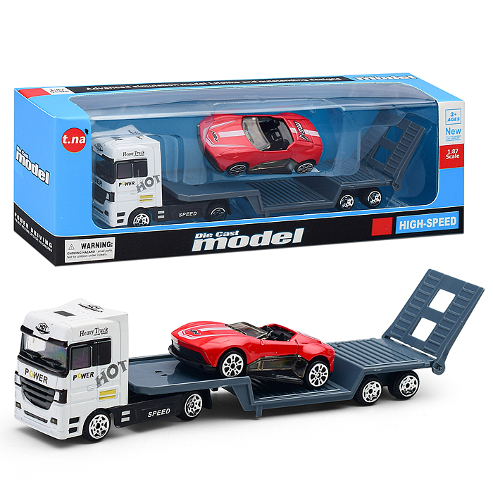 Автовоз TN-1066-1 с гоночной машиной, в коробке