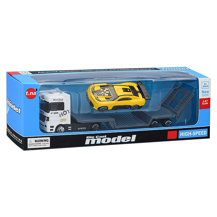 Автовоз TN-1066-1 с гоночной машиной, в коробке