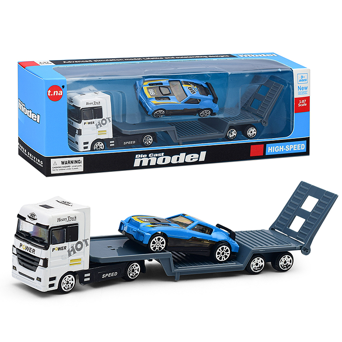 Автовоз TN-1066-1 с гоночной машиной, в коробке