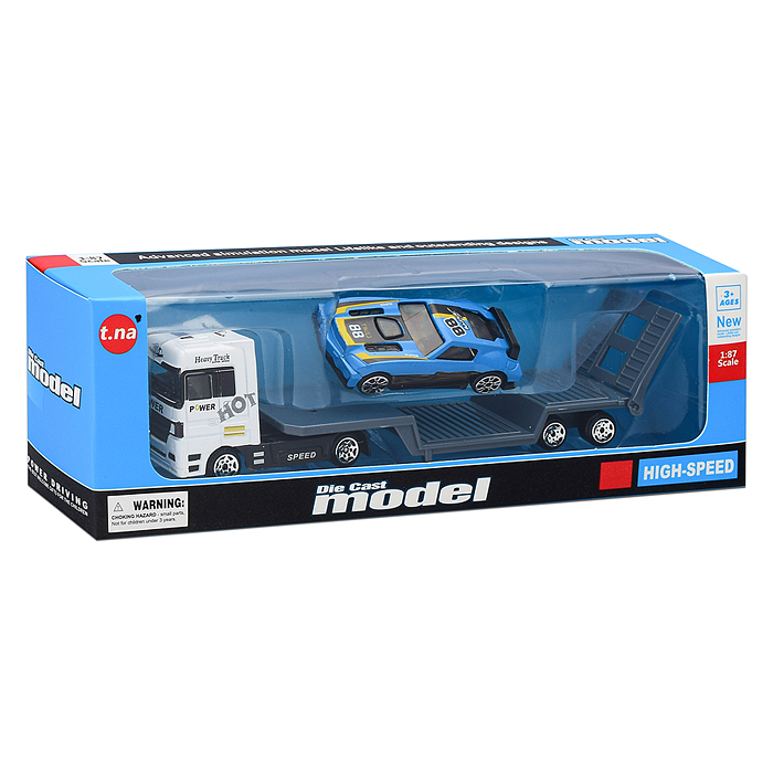 Автовоз TN-1066-1 с гоночной машиной, в коробке