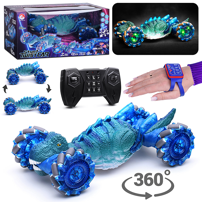 Машина HG4-42 "Dinosaur stunt car-1" р/у, 27 MHz, в коробке