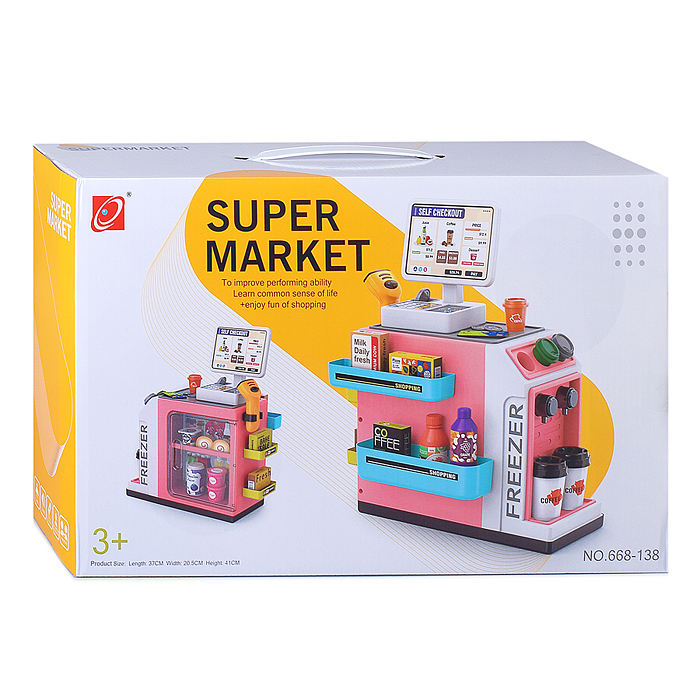 Игровой набор супермаркет 668-138 "Универсам" (46 предметов) в коробке