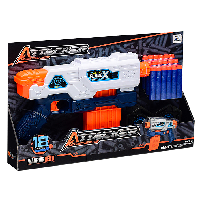 Бластер JLX7257 "Attacker-11" в коробке