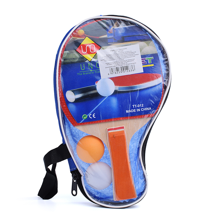 Фото к товару Набор для настольного тенниса 00-3722 (2 ракетки, 2 мяча) на блистере Набор для настольного тенниса 00-3722 (2 ракетки, 2 мяча) на блистере