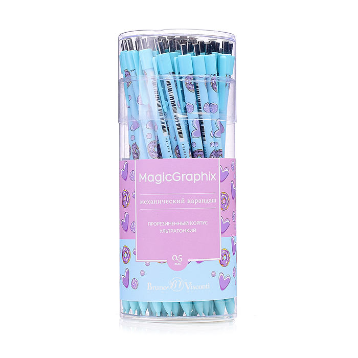 Карандаш механический "MagicGraphix. Сладкое настроение. Сердечки" 0.5 мм