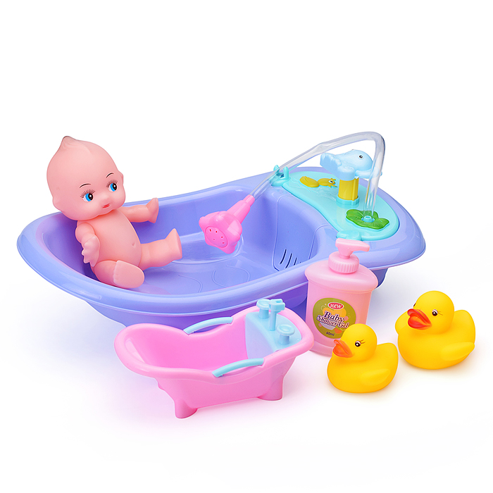 Фото к товару Пупс BLS64-8 "Веселого купания" с аксессуарами, в пакете Пупс BLS64-8 "Веселого купания" с аксессуарами, в пакете