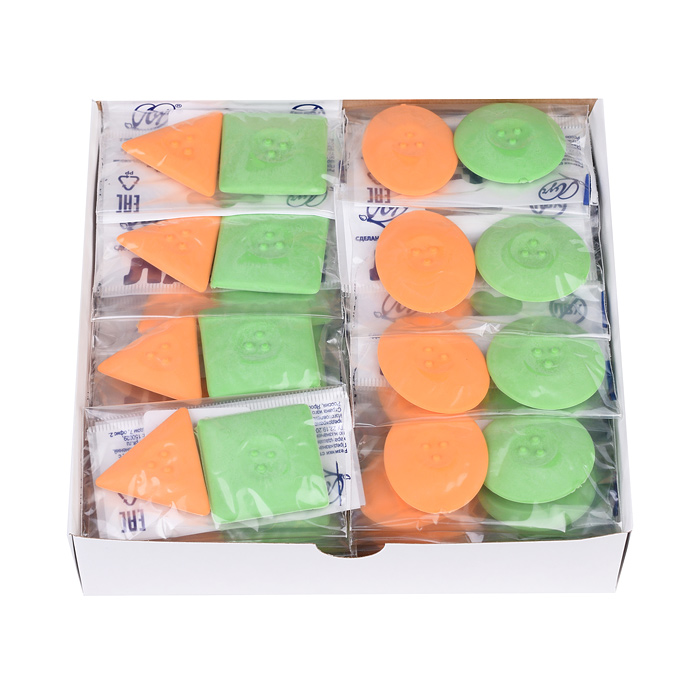 Фото к товару Ластик фигурный флуоресцентный "Геометрия" набор 2 шт Ластик фигурный флуоресцентный "Геометрия" набор 2 шт