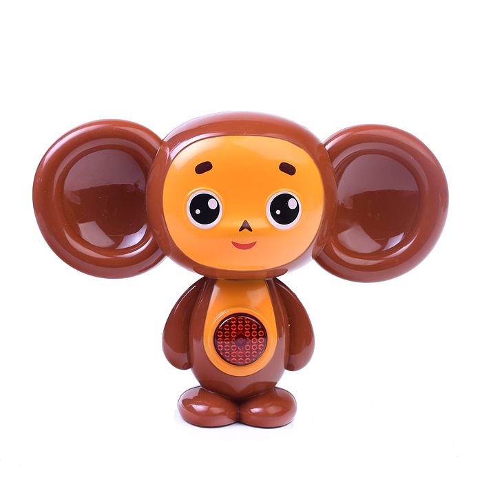 Фигурка Чебурашка "Союзмультфильм" (25 песен, стихов и звуков, свет, бат. ) в коробке