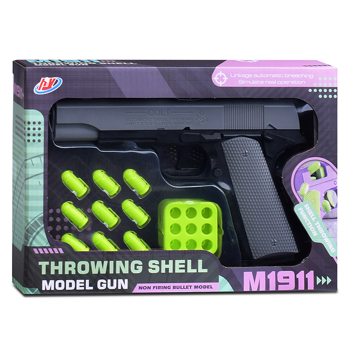 Пистолет 710-1 "Colt" с мягкими пулями, в коробке