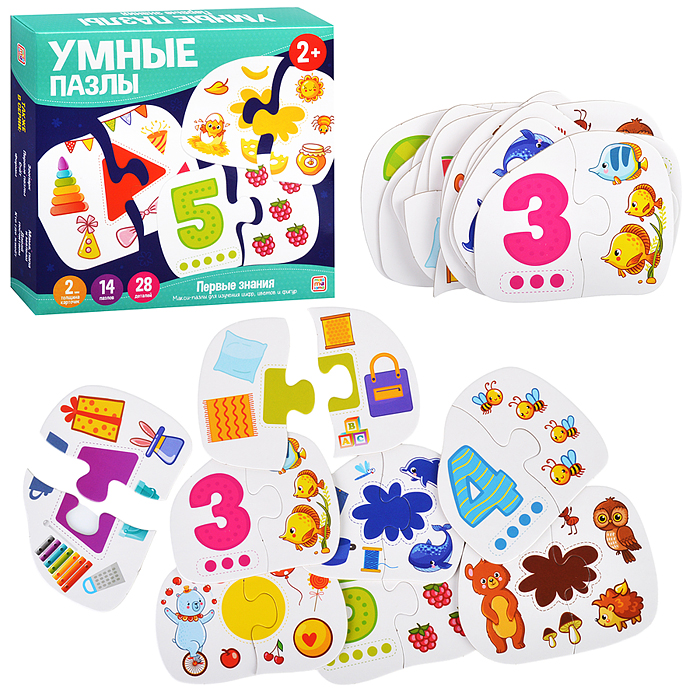 Умные пазлы. Первые знания. Умные пазлы. Первые знания.