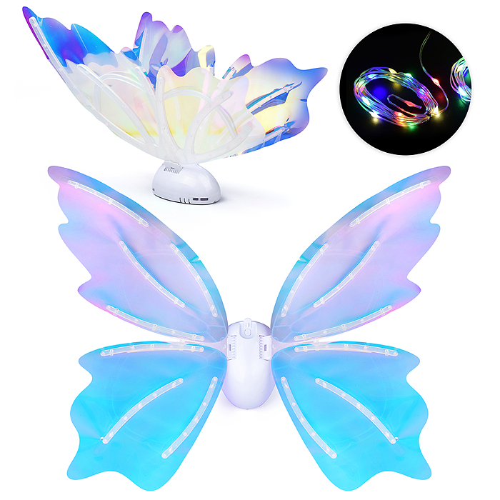 Фото к товару Крылья карнавальные 606-9 "Beautiful-1" (со светом и музыкой) в коробке Крылья карнавальные 606-9 "Beautiful-1" (со светом и музыкой) в коробке