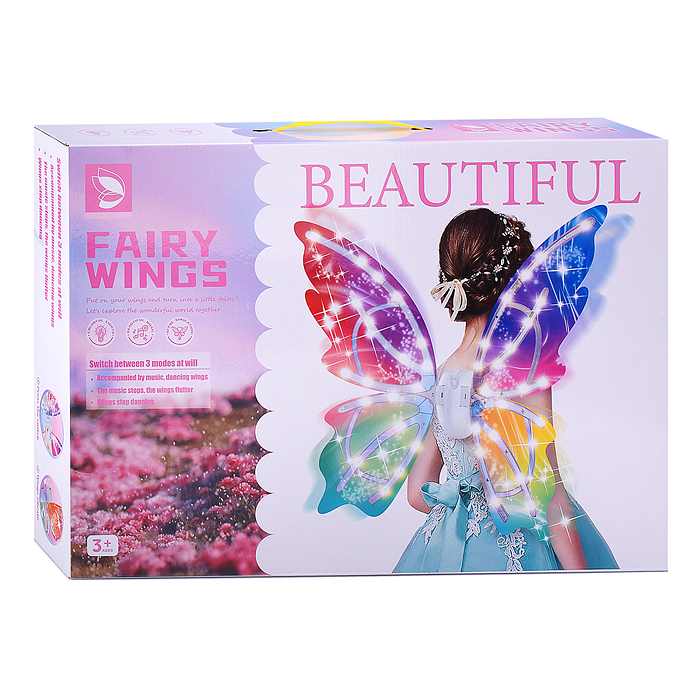 Фото к товару Крылья карнавальные 606-9 "Beautiful-1" (со светом и музыкой) в коробке Крылья карнавальные 606-9 "Beautiful-1" (со светом и музыкой) в коробке