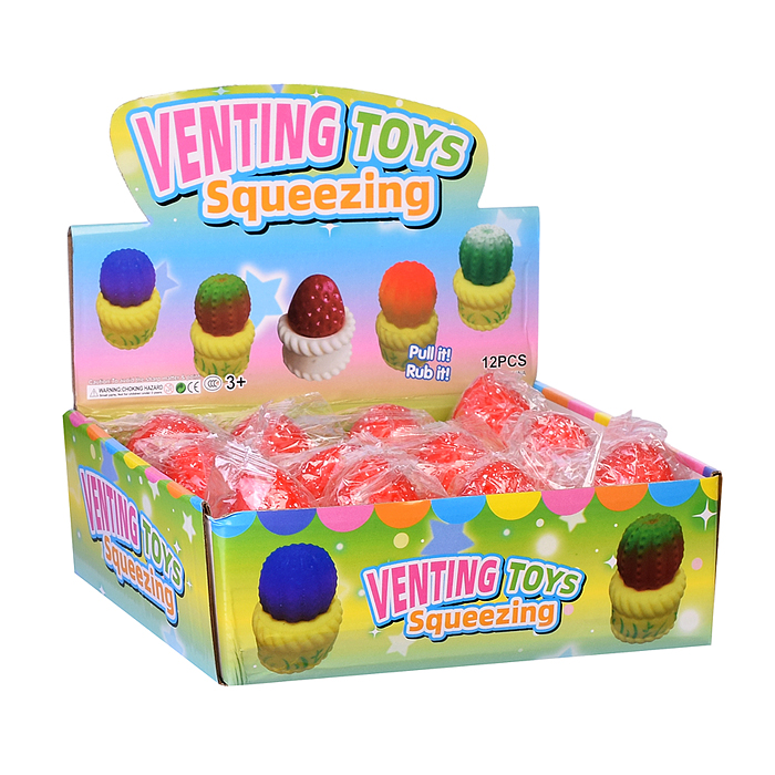 Игрушка-антистресс 00-5136 "Капкейки с клубничкой"