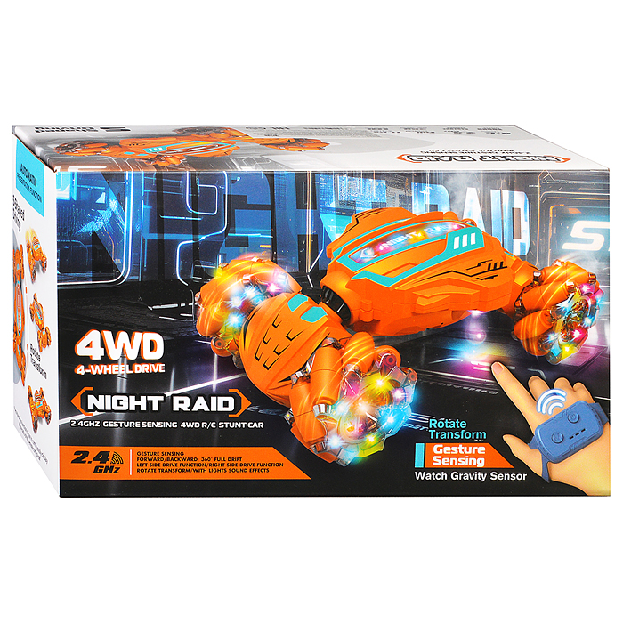 Машина JD155-24A "Ночные гонки" р/у, 27 MHz, в коробке