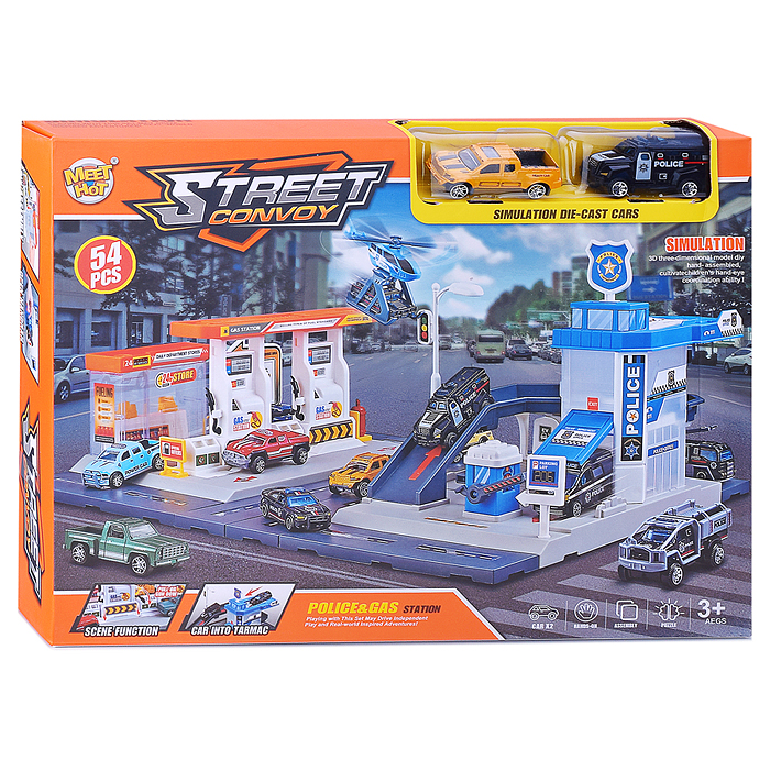 Парковка MH-181 "Полицейский участок" в коробке