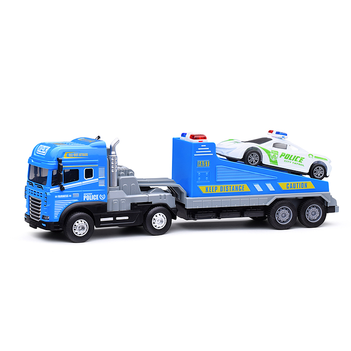 Фото к товару Машина KLX800-249 "Полицейский эвакуатор" в коробке Машина KLX800-249 "Полицейский эвакуатор" в коробке