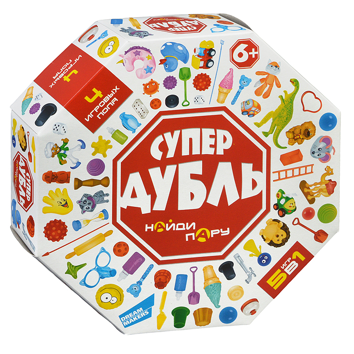 Игра детская настольная "Супер Дубль"