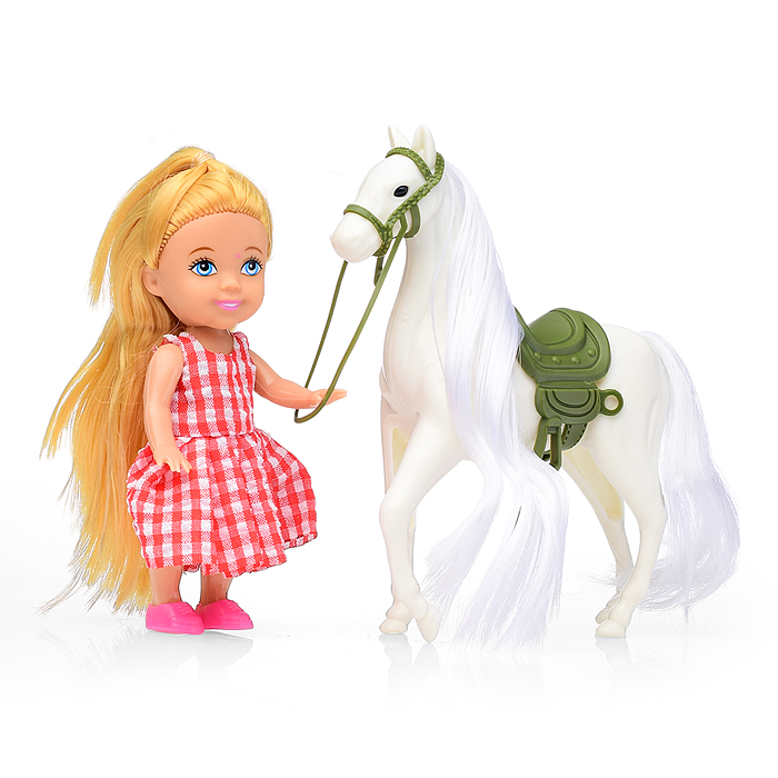 Лошадка 686-848 "Ангел" с куклой, в коробке