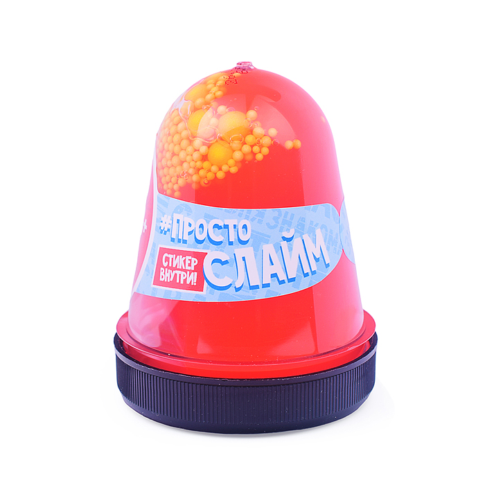 Фото к товару Игрушка для детей слайм Простоквашино, красный, капсула Игрушка для детей слайм Простоквашино, красный, капсула