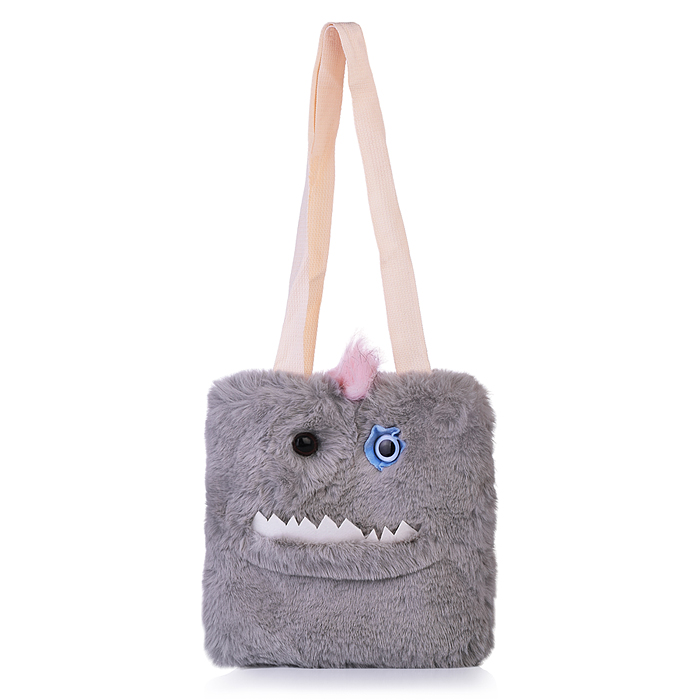 Сумка детская M1202 "Ручной шоппомонстрик" 25*25 см.