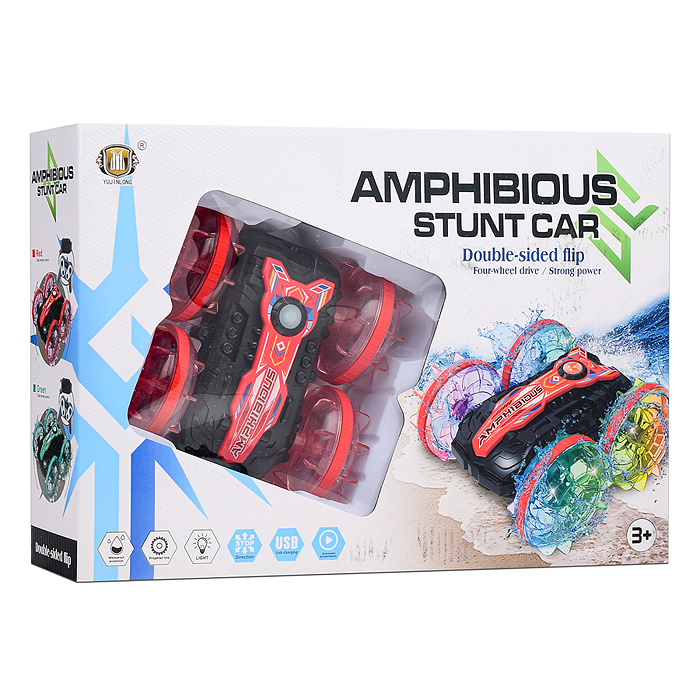 Машина 7723A-1 "Amphibious stunt car" на р/у, 27 MHz, в коробке