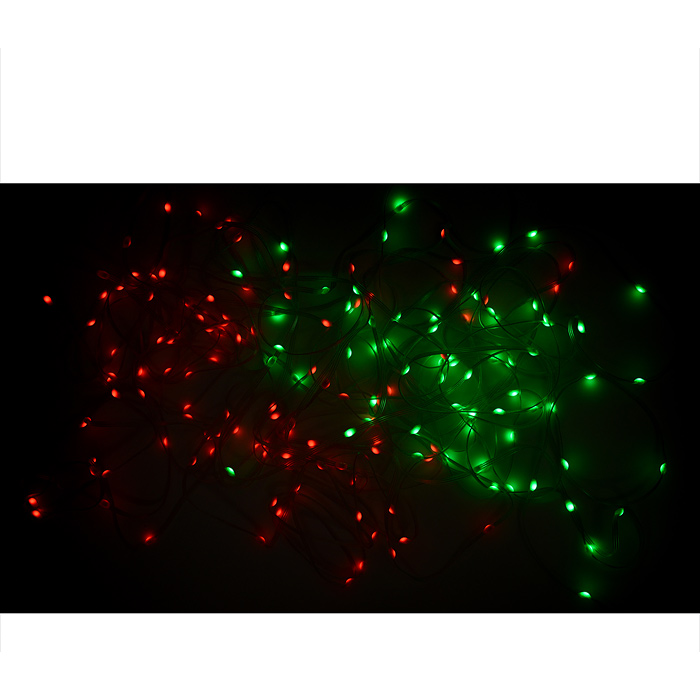 Электрогирлянда светодиодная Роса, 20м, пульт, USB, цветная