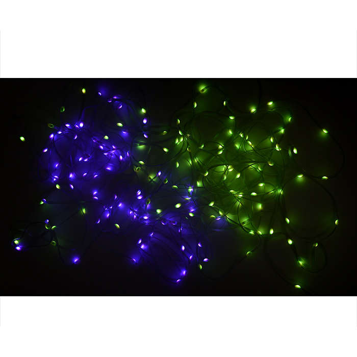 Электрогирлянда светодиодная Роса, 20м, пульт, USB, цветная