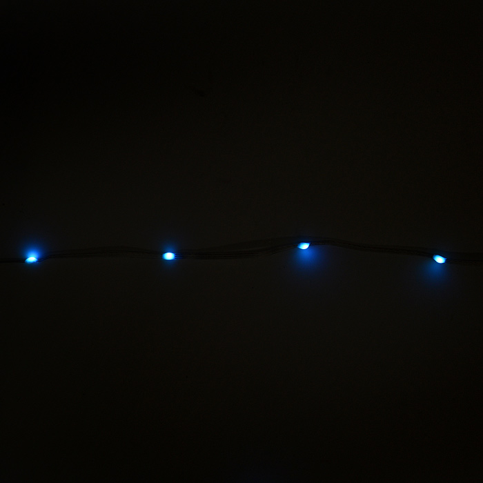Электрогирлянда светодиодная Роса, 20м, пульт, USB, цветная