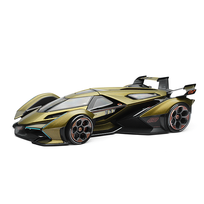Машинка die-cast Lamborghini V12 Vision Gran Turismo, 1:18, зелёная, 