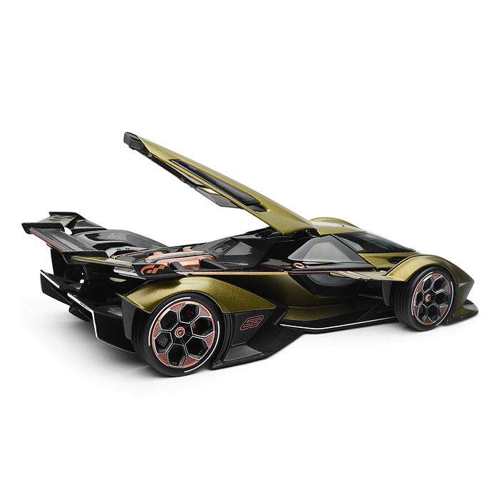 Машинка die-cast Lamborghini V12 Vision Gran Turismo, 1:18, зелёная, 