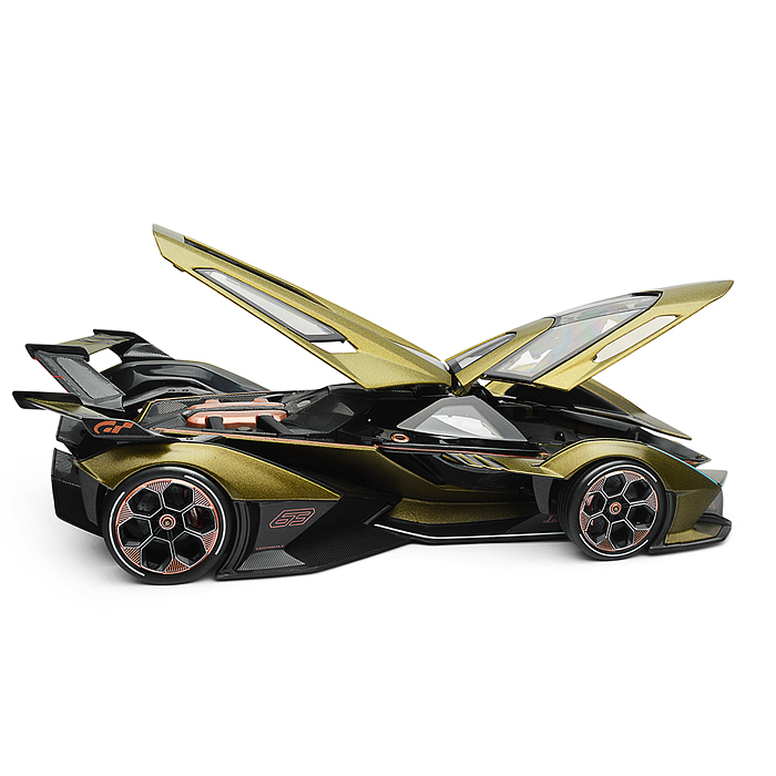 Машинка die-cast Lamborghini V12 Vision Gran Turismo, 1:18, зелёная, 