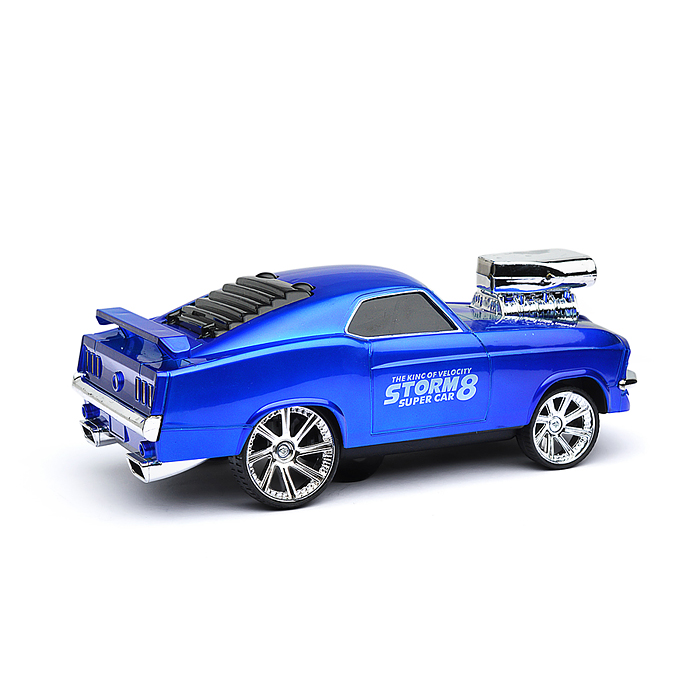 Машина BX-84D "Car-racing" р/у, 27 MHz, (цвет синий) в коробке