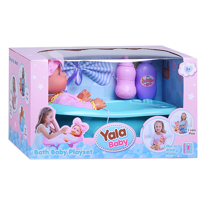 Фото к товару Пупс YL2430M-A "Анабель" с аксессуарами, в коробке Пупс YL2430M-A "Анабель" с аксессуарами, в коробке