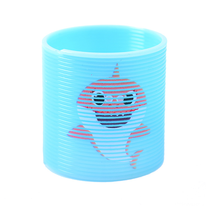 Пружинка-радуга E1218-Y "Веселые акулы-2" в пакете