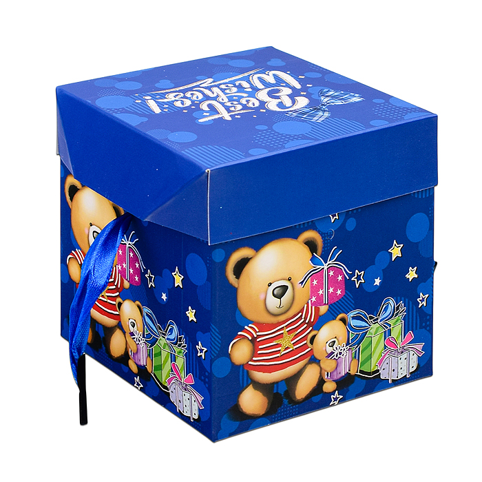 Коробка подарочная 00-6331 "Сюрприз" 10х10х10 см