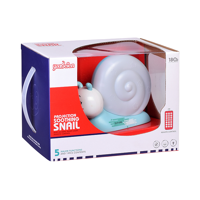 Проектор-ночник RT661 "Улитка" на батарейках, в коробке