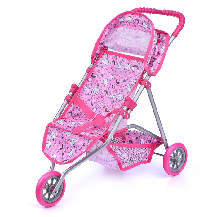 Фото к товару Коляска для кукол 9326М 3-колесная, металлическая, складная, прогулочная, с тентом, с корзиной, цвет Коляска для кукол 9326М 3-колесная, металлическая, складная, прогулочная, с тентом, с корзиной, цвет