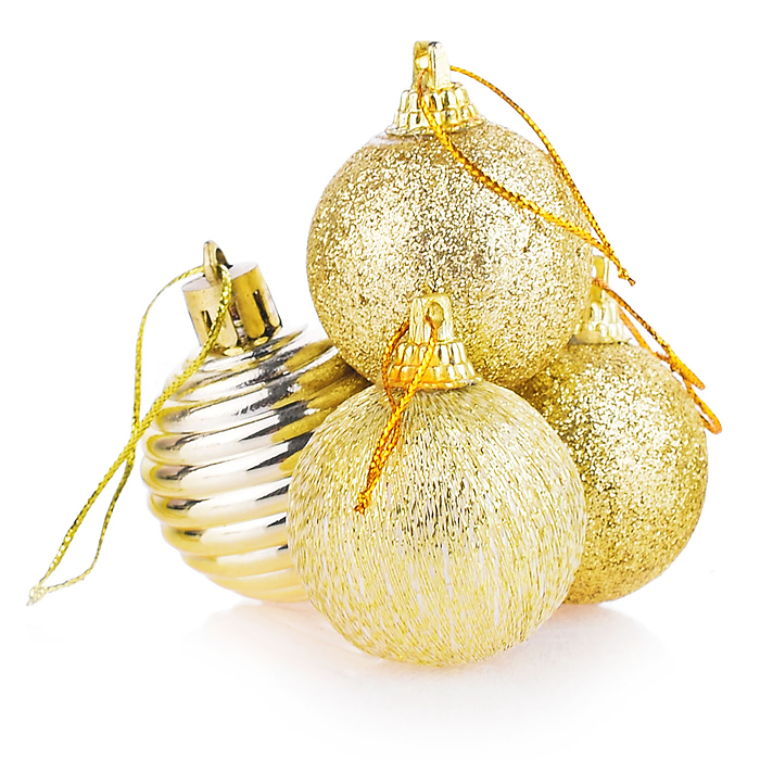 Набор новогодних украшений S1307 "Голден" в коробке