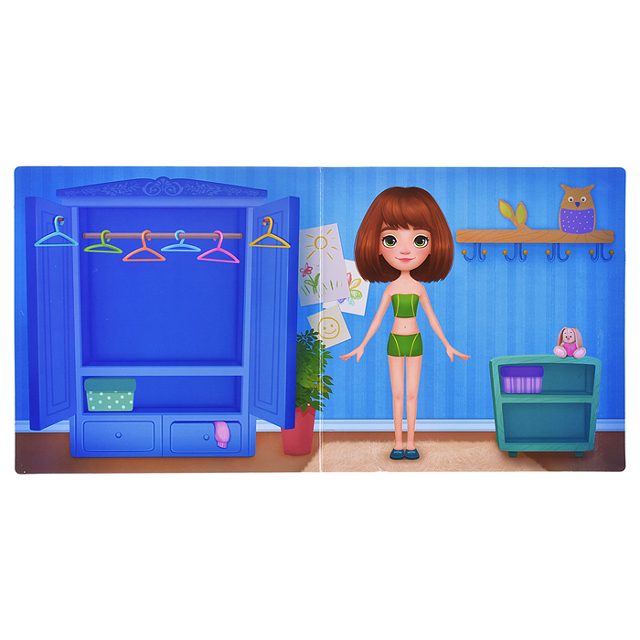 Игры на магнитах в дорогу. Куколка Аня