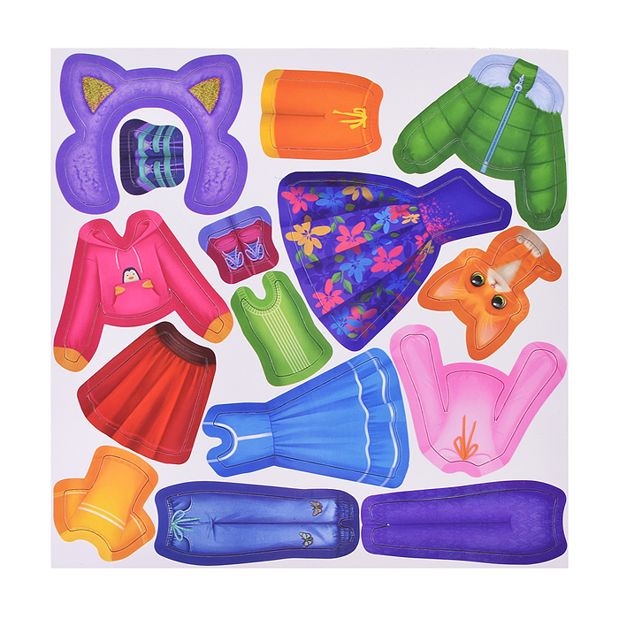 Игры на магнитах в дорогу. Куколка Аня