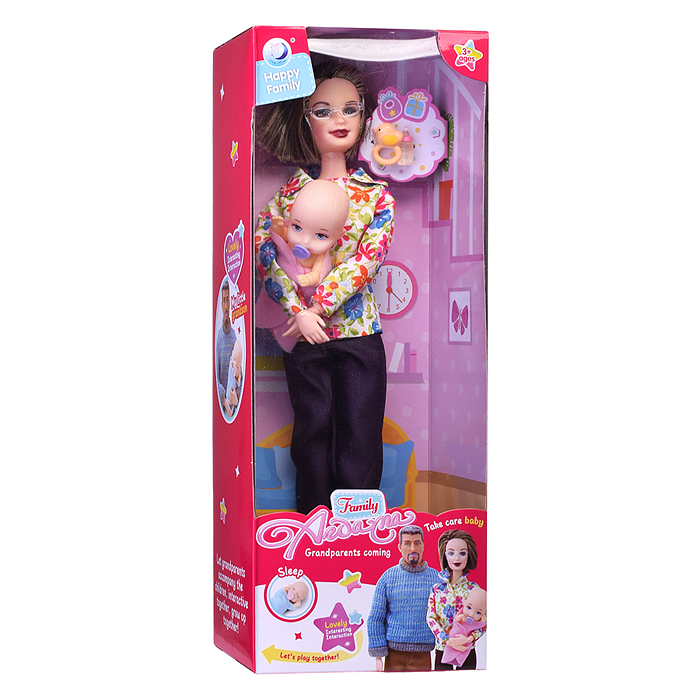 Кукла A636 "Счастливая семья" в коробке