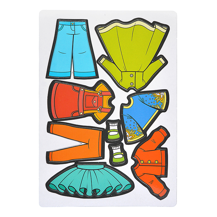 Магнитная игра. Одень куклу. Модница Злата