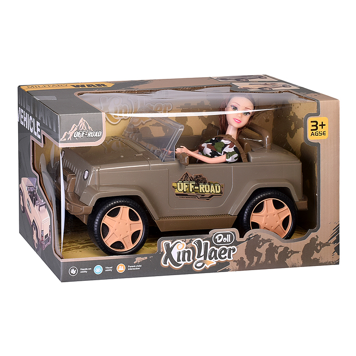 Машина с куклой 925-178 "Сафари" в коробке