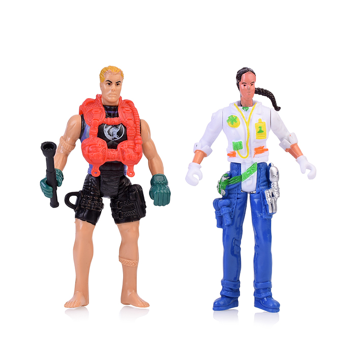 Набор животных 2121-77F с двумя охотниками, в пакете