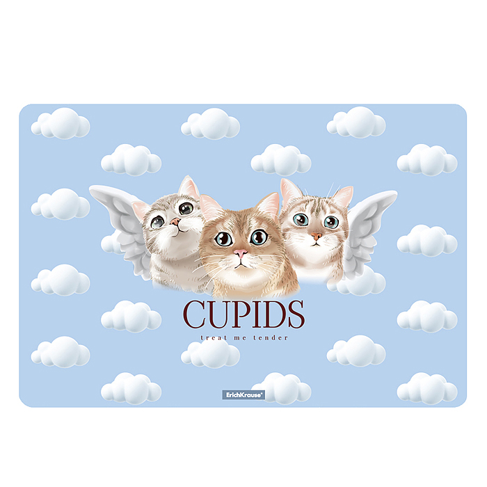 Подкладка настольная пластиковая Cupids, А3 (в пакете по 12 шт.)