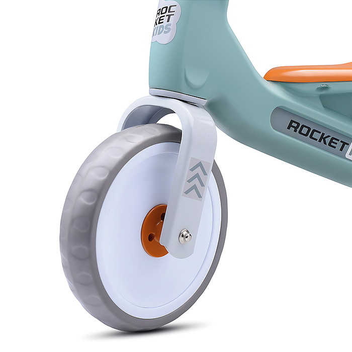 Беговел трехколесный Rocket 133-TQ, колеса EVA, цвет бирюзовый