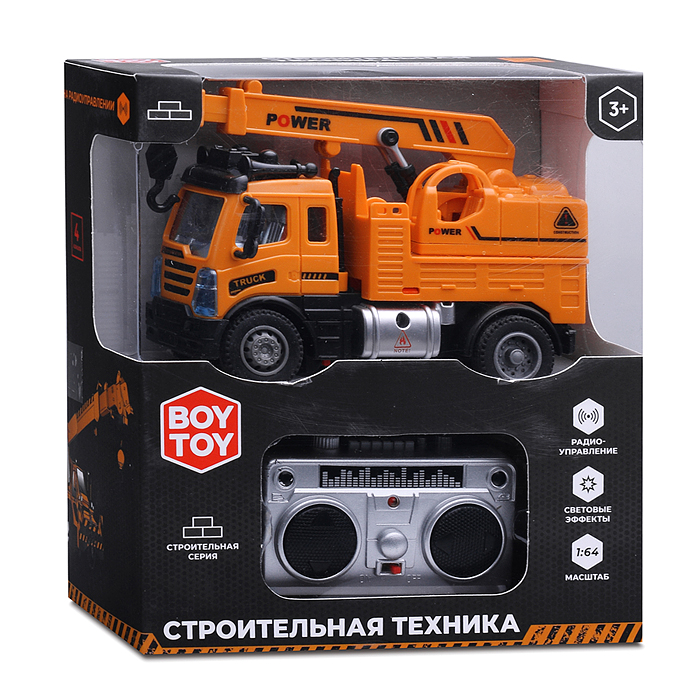 Фото к товару Машина BT0009-2 "Строительная. Кран" р/у, в коробке Машина BT0009-2 "Строительная. Кран" р/у, в коробке